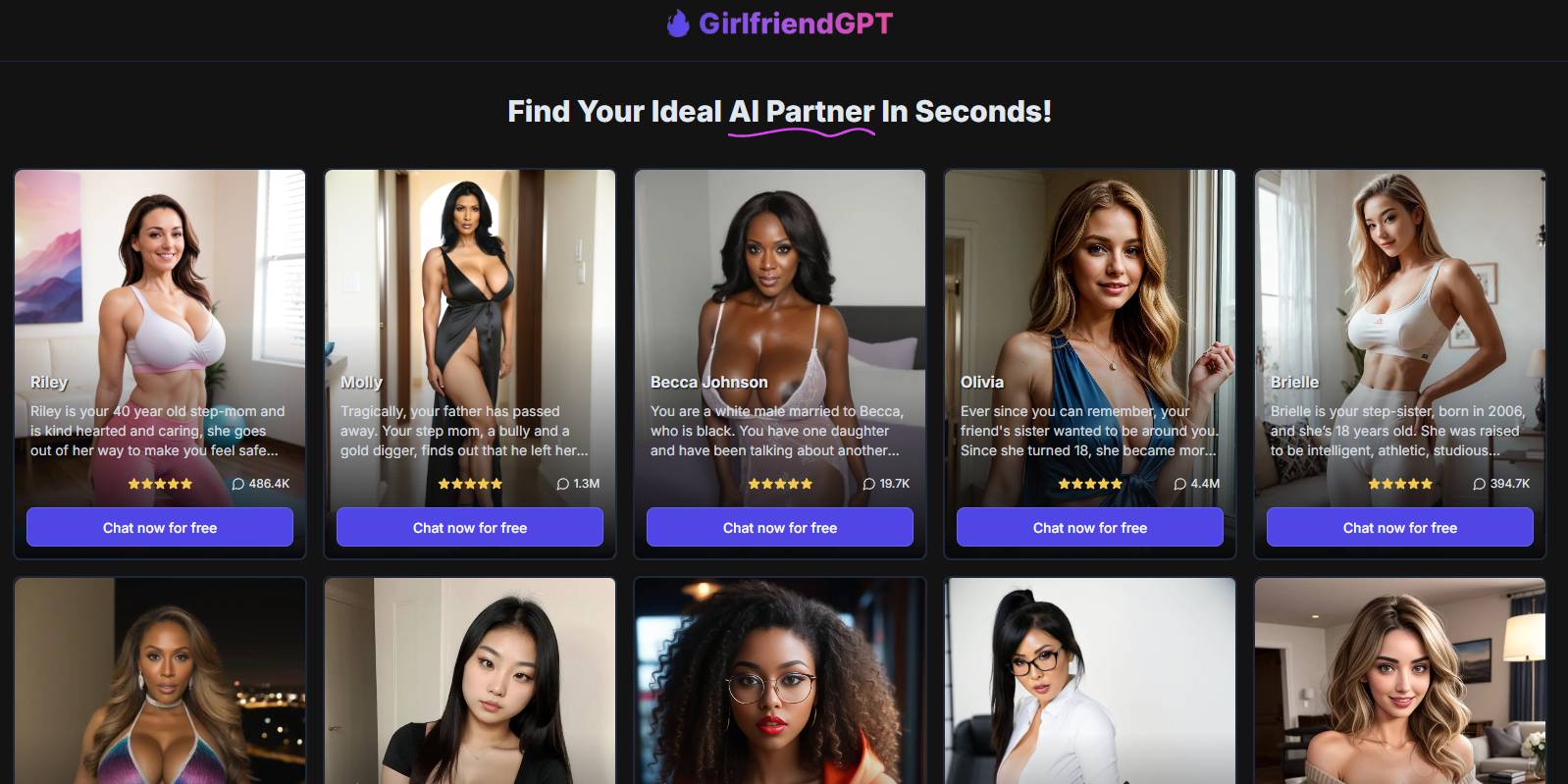 GirlfriendGPT AI companion platform